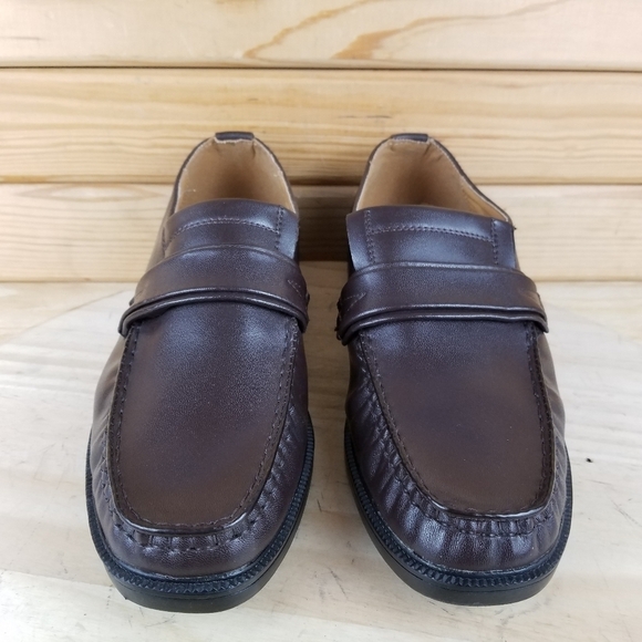 Men's Haband Loafers Executive Division Brown Leather Slip On Shoes Size 7 D - Picture 3 of 10